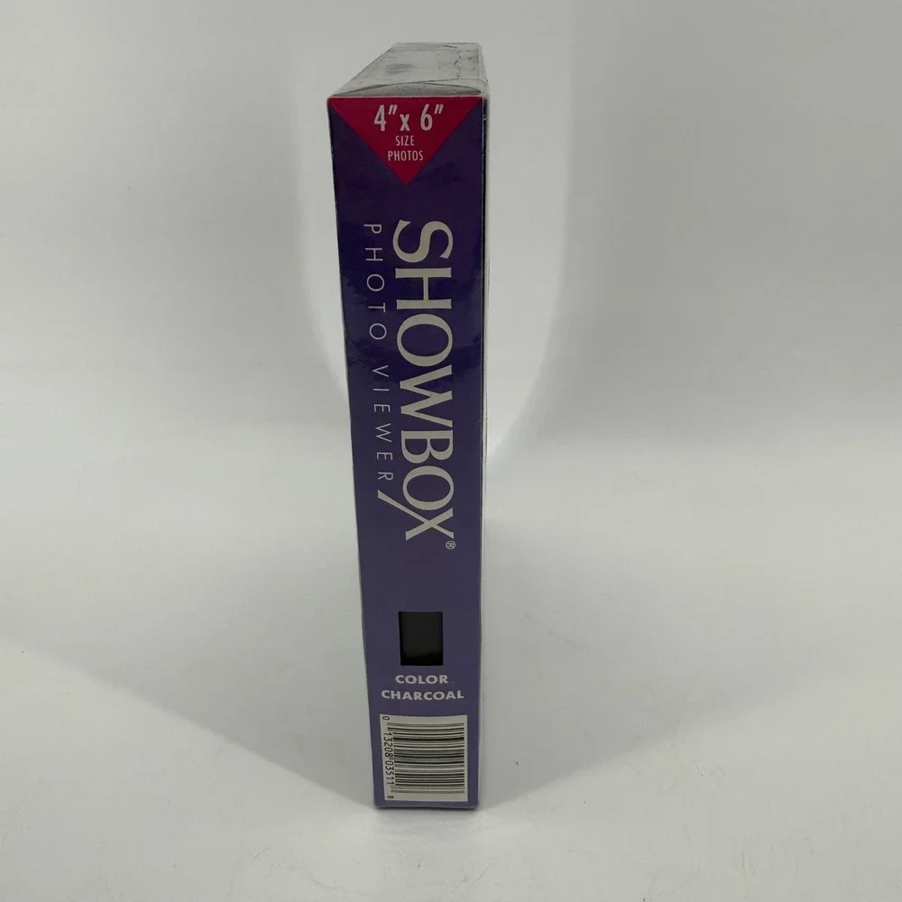 Burnes of Boston Showbox Photo Viewer Charcoal 4x6 Holds 40 Photos Vintage 1991